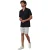 Threadbare Heren Geborduurde Kraag Korte Mouwen Bowling Shirt (Zwart)