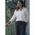 Cecil Dames Poloshirt met structuur in Wit