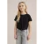 WE Fashion T-shirt – (set van 2) – donkerblauw/zwart
