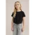 WE Fashion T-shirt – (set van 2) – donkerblauw/zwart