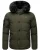 STONE HARBOUR Winterjas ‘Halvaar’  kaki