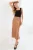 Satin A-lijn Middellange Rok met Elastische Taille