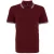 Asquith & Fox Heren Klassiek Fit getipt Poloshirt (Bourgogne/ Lucht)