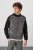 Heren Kleurenblok Halve Rits Plush Sweatshirt