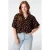 MS Mode top met print Plus Size – bruin
