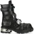 New Rock Metallic Zwarte Leren Gotische Punk Rock Hoge Laarzen – MET048-C9