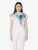 KOROSHI Shirt  blauw / wit
