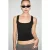 Mouwloze tanktop met ronde hals