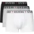 Guess Heren Boxershort met Gestikt Gulpdetail Logo (Set van 3) (Wit/Grijs/Zwart)