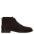 Manfield suède veterschoenen – donkerbruin