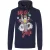 Apollo Heren kersttrui met capuchon badass santa hoodie kerst print