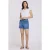 Berkyn Ontspannen Denim Shorts Met Hoge Taille