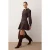 TRENDYOLMİLLA Dames Bruin Effen Kort / Mini Lang Casual Skater Jurken