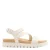 Graceland leren sandalen ecru