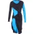 Bottega Veneta Deconstructed Midi Dress in Blue and Purple Polyamide