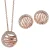 Orphelia Dames 925 Sterling Zilveren Set: Ketting-Hanger + Oorbellen – Roze SET-6031/1