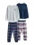 Next Nachtkledij  navy / lichtgrijs / donkerrood / wit