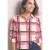 Overhemdblouse van corduroy met ruitjespatroon