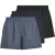 Jack & Jones Heren wijde boxershorts geweven katoen jacmilano 3-pack donkerblauw/zwart