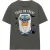 K-Pop Demon Hunters T-shirt voor dames Trick Or Treat Derpy Tiger voor Halloween (Antraciet)