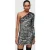 AllSaints Deri Zebra Dress Black/silver