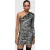 AllSaints Deri Zebra Dress Black/silver