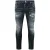 Dsquared2 Zwarte Skaterjeans Met Rocky Mountains-wassing
