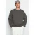 TRENDYOL MAN Heren Grijs Effen Lang Oversized Sweatshirts