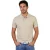 Poloshirt beige Scotland Blue Fang 2 knoops