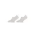 Yellow Moon invisible sneaker sokken – wit (set van 2)