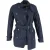 Burberry Dubbelgekoopt Gekleed Peacoat met Ceintuur in Marineblauwe Nylon