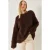 Oversized Gewoven Trui met Pluche Detail
