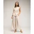 Set van mouwloze top met striksluiting en broek met elastiek