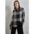 Street One Dames Geruite lange blouse in Zwart