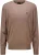 Lyle & Scott Trui Ribbed Relax Crewneck Taupe heren
