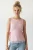 Mouwloze Poplin Blouse met Striklijn