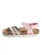 Bayton Sandalen ‘BELADONA’  bruin / rosa / zilver