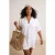 Trendyol Curve Dames Wit Effen Kort / Mini Driekwart mouw Strandkleding A-lijn Grote maten Jurk