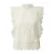 Mouliné zonder mouwen kant blouse dames QS