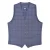 Lambretta Heren Bradley Geruite Waistcoat (Leisteen)