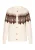 usha Vest Dames Wol Wit Veelkleurig