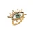 Kurt Geiger ring Evil Eye met strass goudkleurig