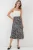 Satin A-Lijn Midi Rok met Elastische Taille