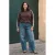 VERO MODA CURVE Plus Size gebreide trui met wol – donkerbruin