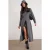 Turtleneck Gebreide Maxi Jurk met Split