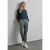 Street One Dames Bedrukte velours broek in Groen