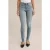We Fashion 5-pocket Mid Waist Blue