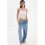 Mango top met borduursels – wit
