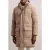 Reiss Ls Longline Quilted Zip Through Puffer Jacket Light Camel Br