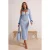 TRENDYOLMİLLA Dames Blauw Regular Bodycon Strandjurken
